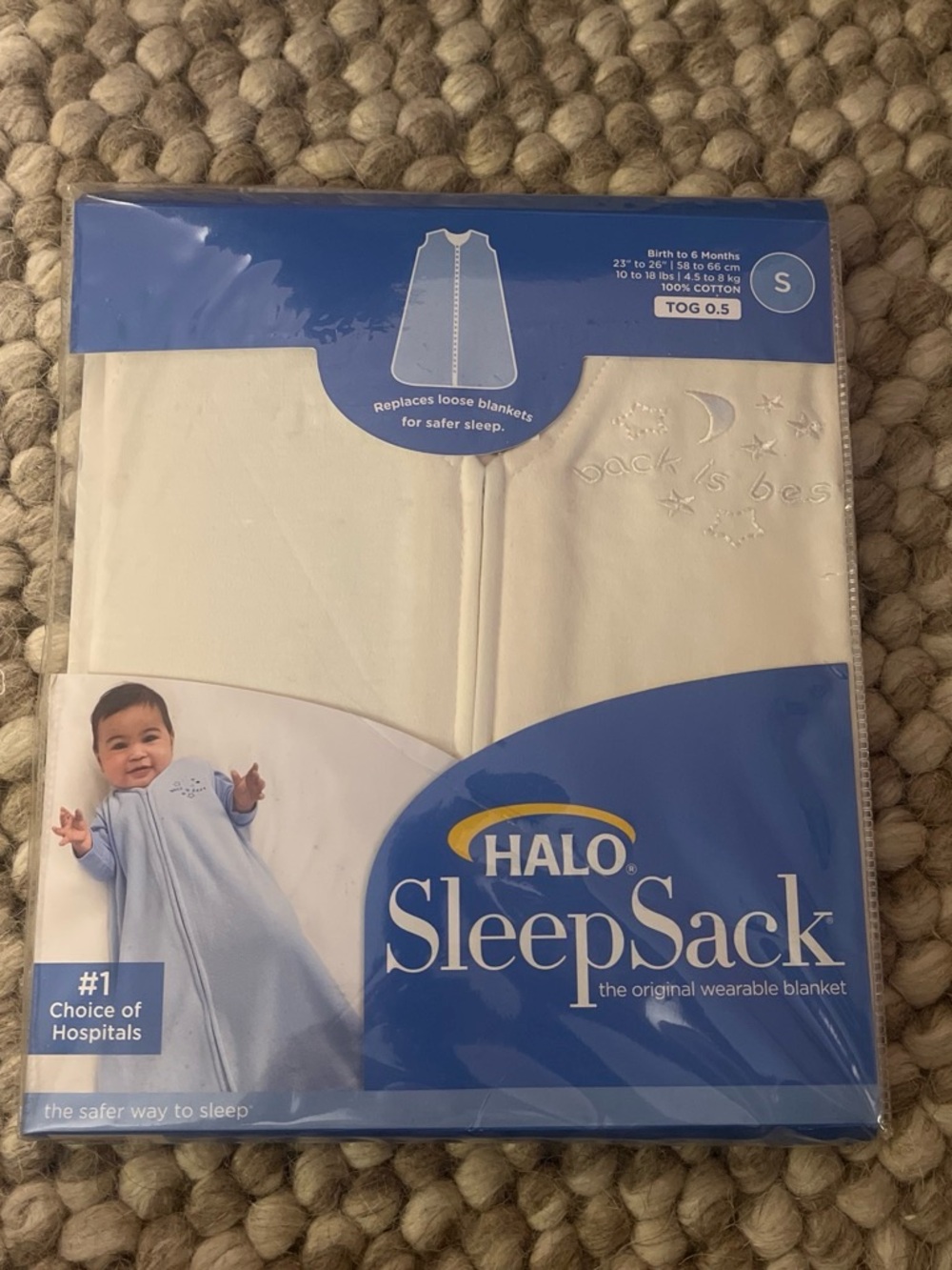 Halo SleepSack Baby Wearable Blanket in White NWT